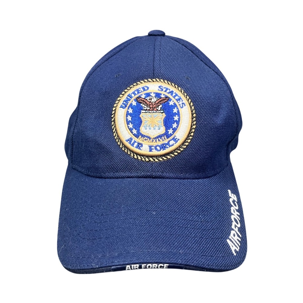 Rapid Dominance US Air Force Navy Blue Embroidered Baseball Cap Hat Adjustable